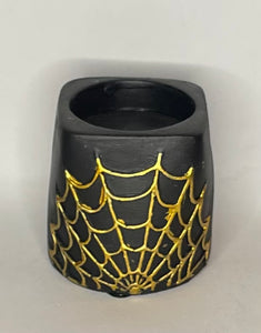 Web Black Tea light Holder