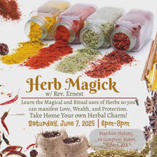 Load and play video in Gallery viewer, Herb Magick Class w/ Rev. Ernest
