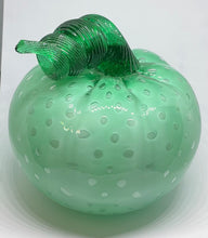 Load image into Gallery viewer, Mint and Green Glass Pumpkin
