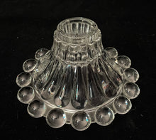 Load image into Gallery viewer, Short Clear Glass Antique Candle Holder
