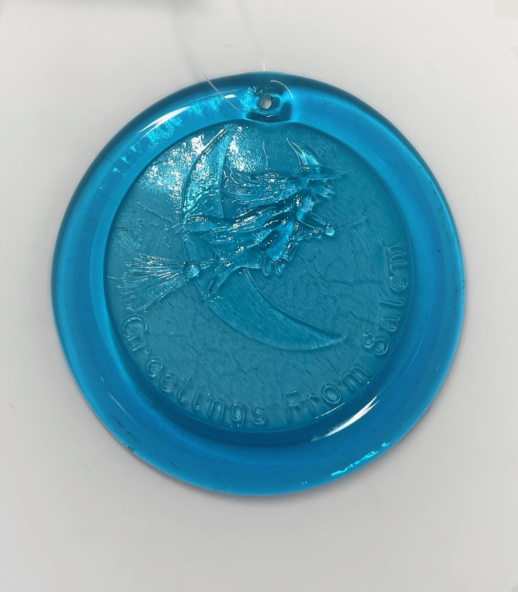 Copper Blue Glass Suncatcher